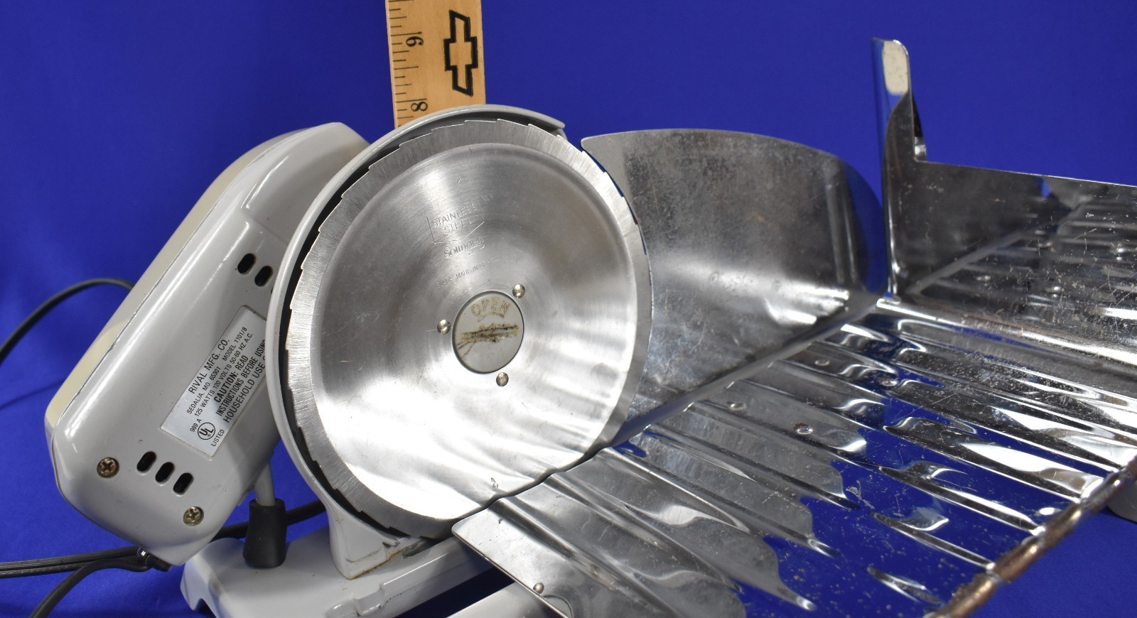 Vintage Rival Meat Slicer 1101/8 Meat /Food Slicer *See Video* #5426