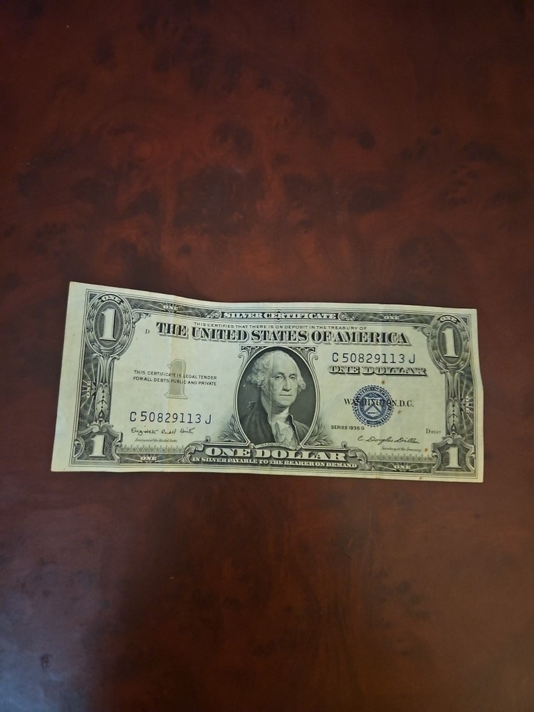 1935 G US One Dollar Bill Silver Certificate $1