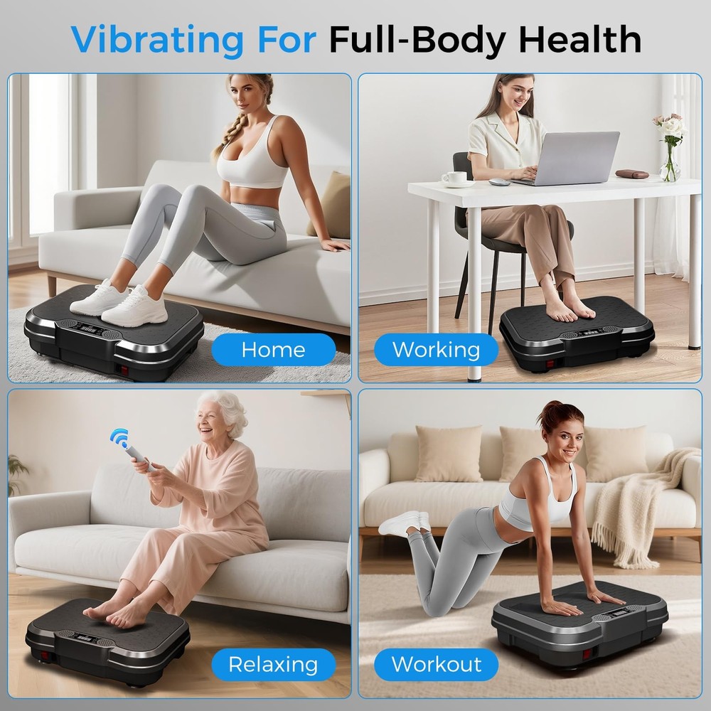 AoraPulse Vibration Plate Exercise Machine, Vibration Plate for Lymphatic Dra...