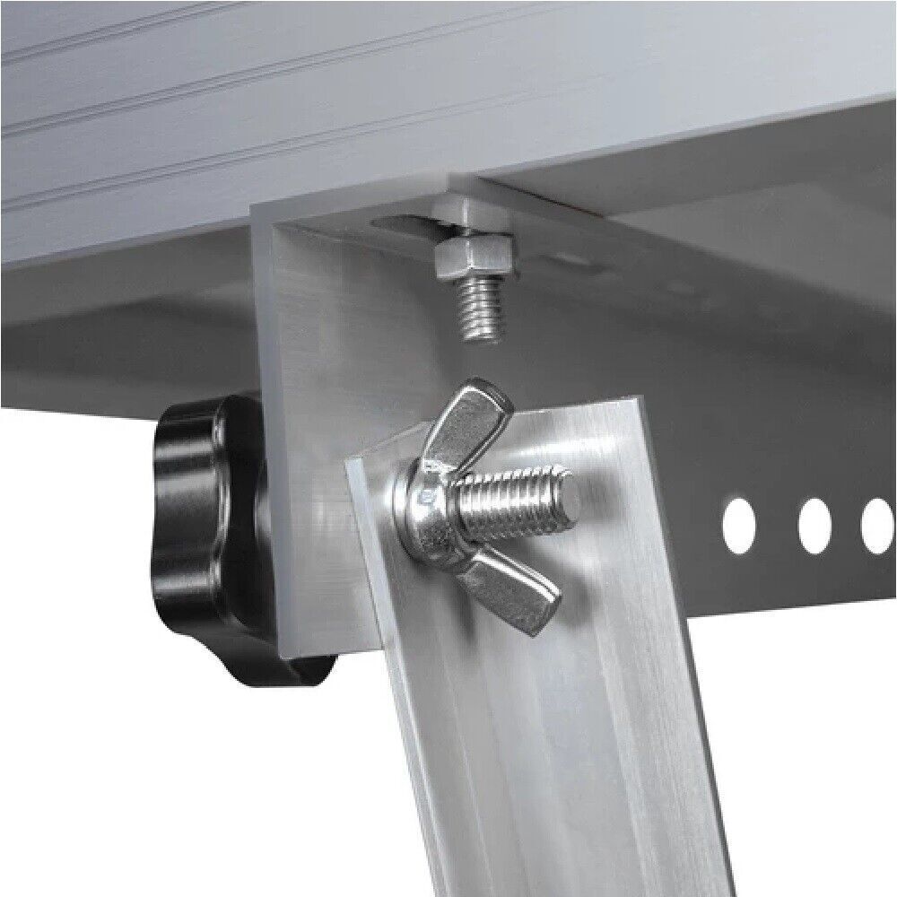 2 Set Solar Panel RV Tilt Mount（45in）Brackets Roof Flat Surface Adjustable Frame