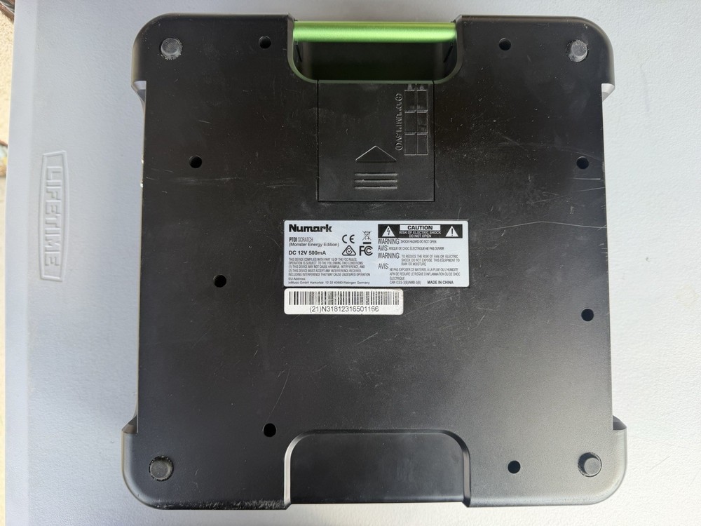 Numark PT01 Scratch Portable DJ Turntable With Built in Scratch-Switch Tested