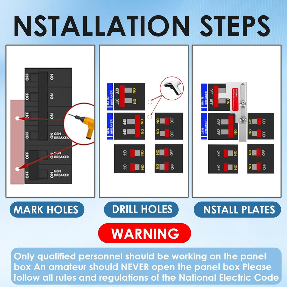 Generator Interlock Kit Professional Electrical Interlock Panel for Bryant 150 o
