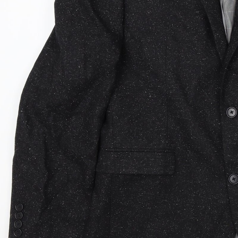 NEXT Mens Black Wool Blend Suit Jacket Size M