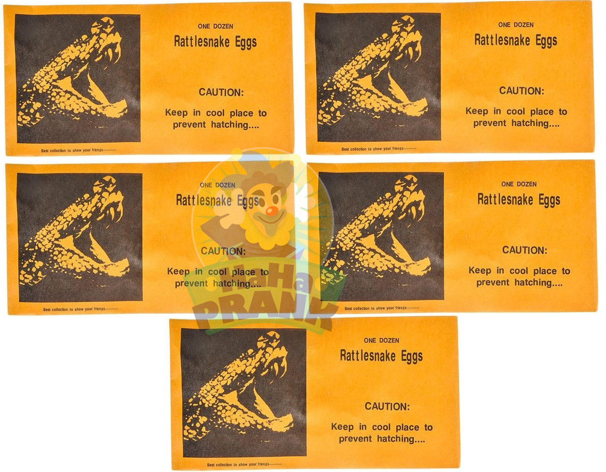 5 Rattlesnake Eggs Prank Envelopes - Magic Joke Trick Gag Gift Fun