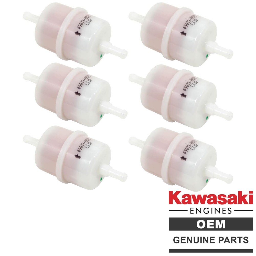 Genuine Kawasaki 49019-0031 Fuel Filter for Most Kawasaki Engines - 6 PACK