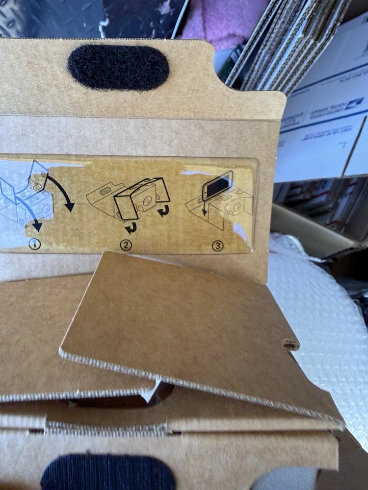 VTG Google Cardboard 3D VR Virtual Reality Headset Opened BUT Never Used