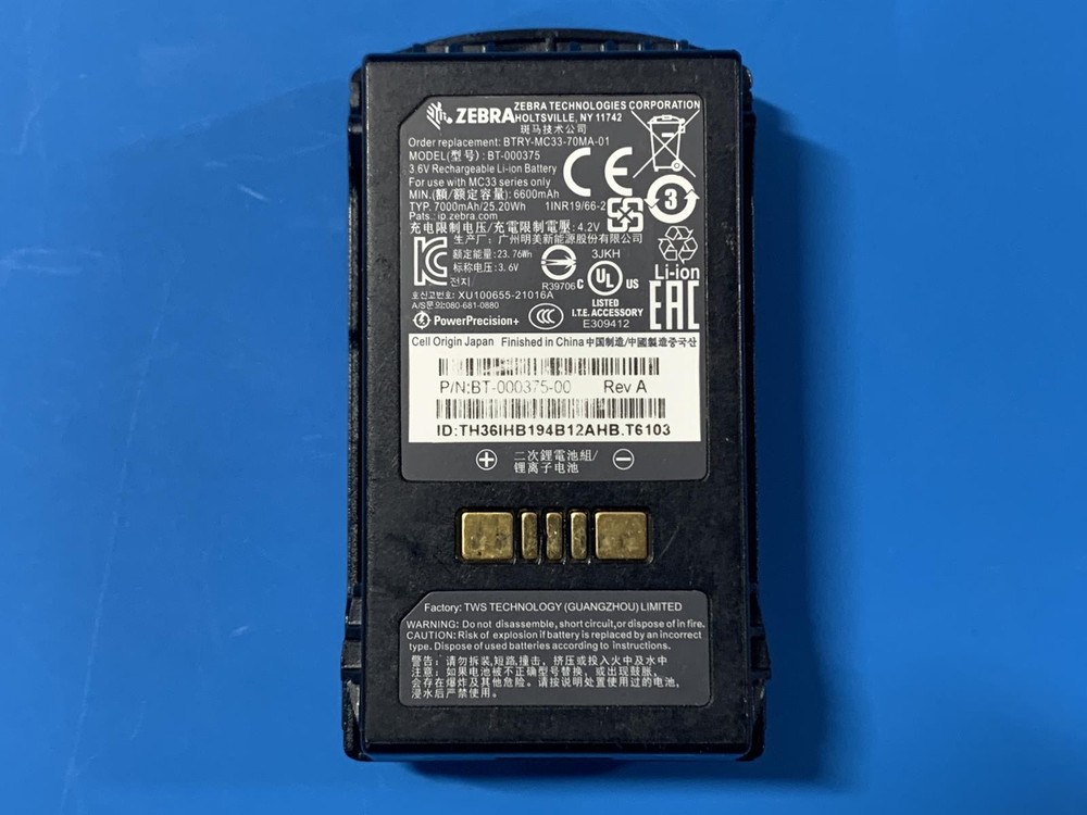 Zebra MC330L-GE4EG4NA Mobile Android Barcode Computer Scanner W/ Battery