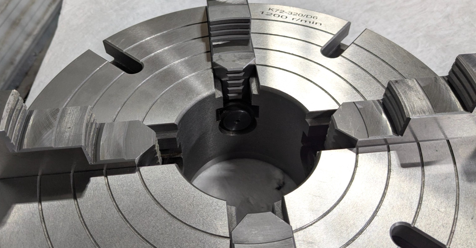 12" Independent 4 Jaw Lathe Chuck D1-6 Mounting 3.74" Through Hole 429-4126