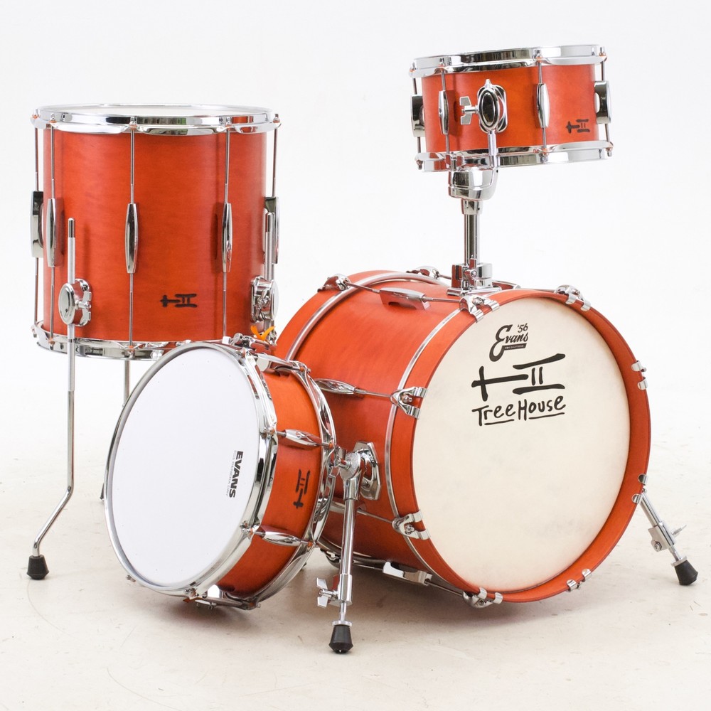 TreeHouse Custom Drums 4-piece Plied Maple Drumset "Dyed Busker"