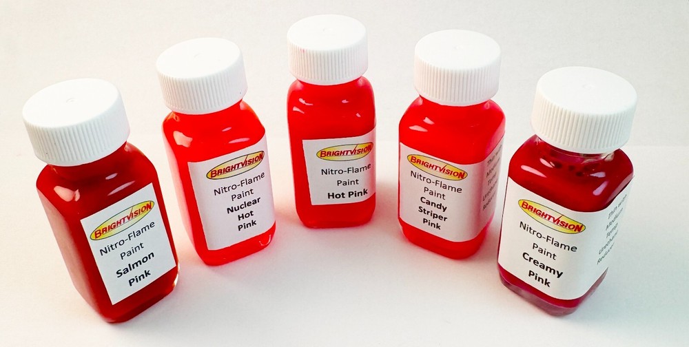 Brightvision THE PINKS! 5-PACK Nitro-Flame Spectraflame Paint- Specially priced!