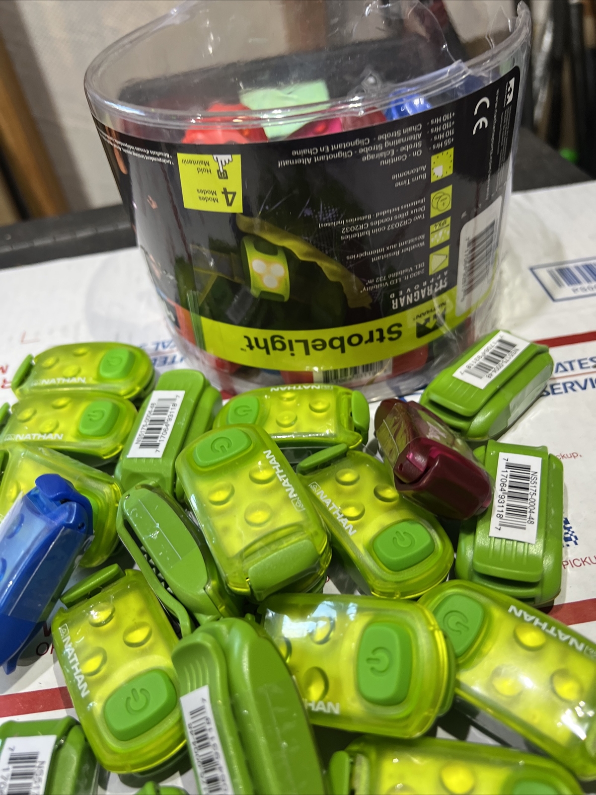 Nathan Strobe Light LED Safety Light Clip SINGLE LIGHT ONLY *READ*