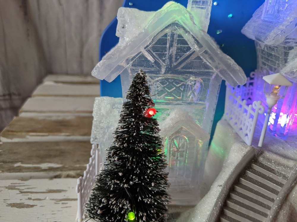 Home elements village Xmas LED scene decor lights