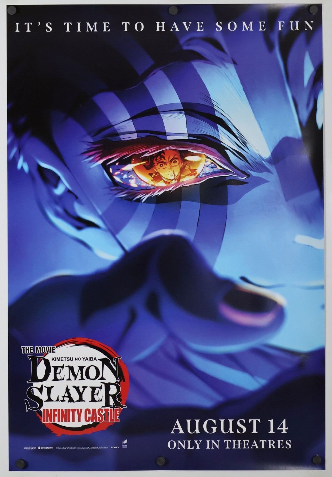 Demon Slayer Infinity Castle - original DS movie poster 27x40 D/S INTL Adv C