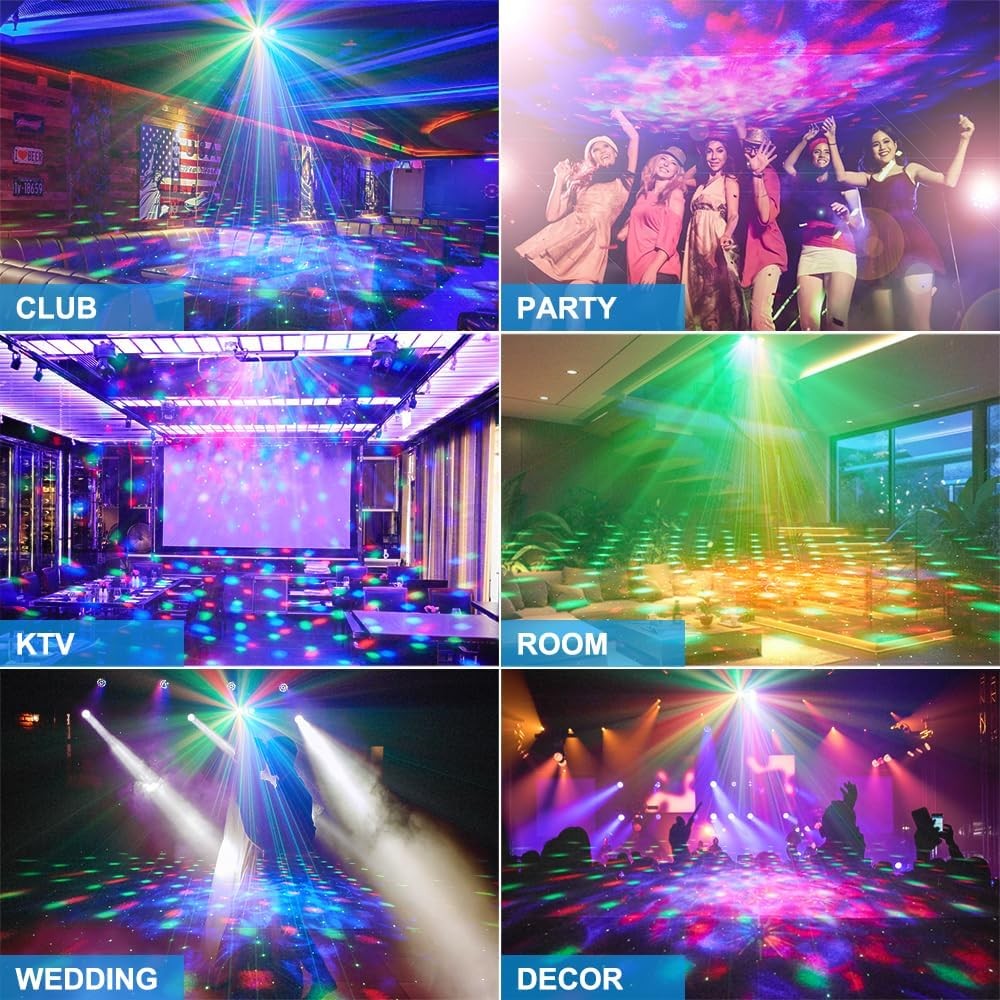 5 in 1 DJ Disco Light LED Stage Projector Sound Active