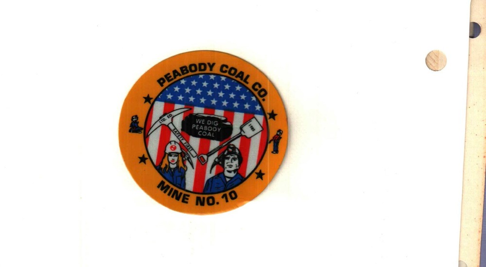 NICE PEABODY  COAL CO COAL MINING STICKER # 634