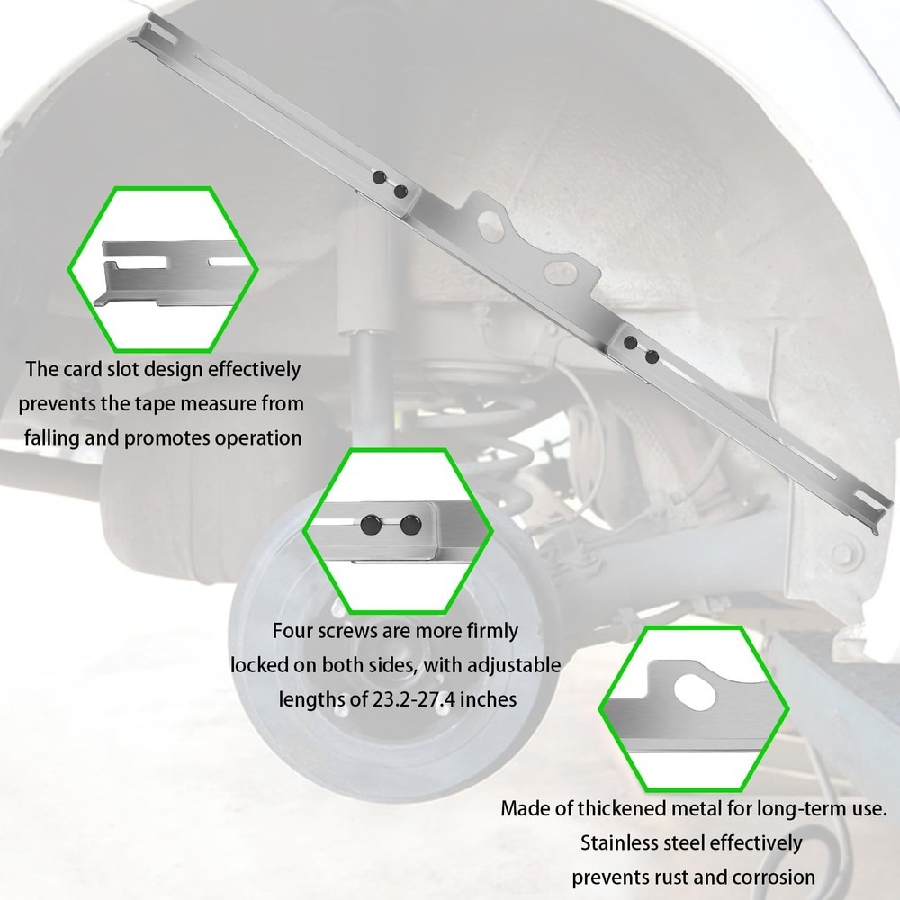 2PCS Wheel Alignment Tool Heavy Duty Toe Alignment Tool Plates Front End Alig...
