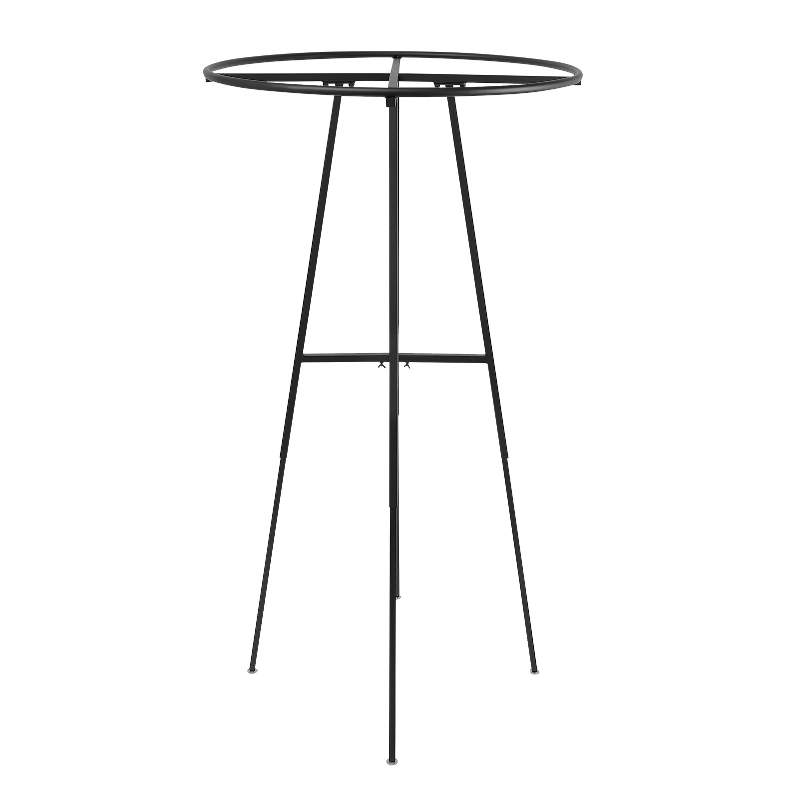 Round Clothing Rack, Clothes Display Rack, Rotatable Garment Rack Black 1.2-1.8M