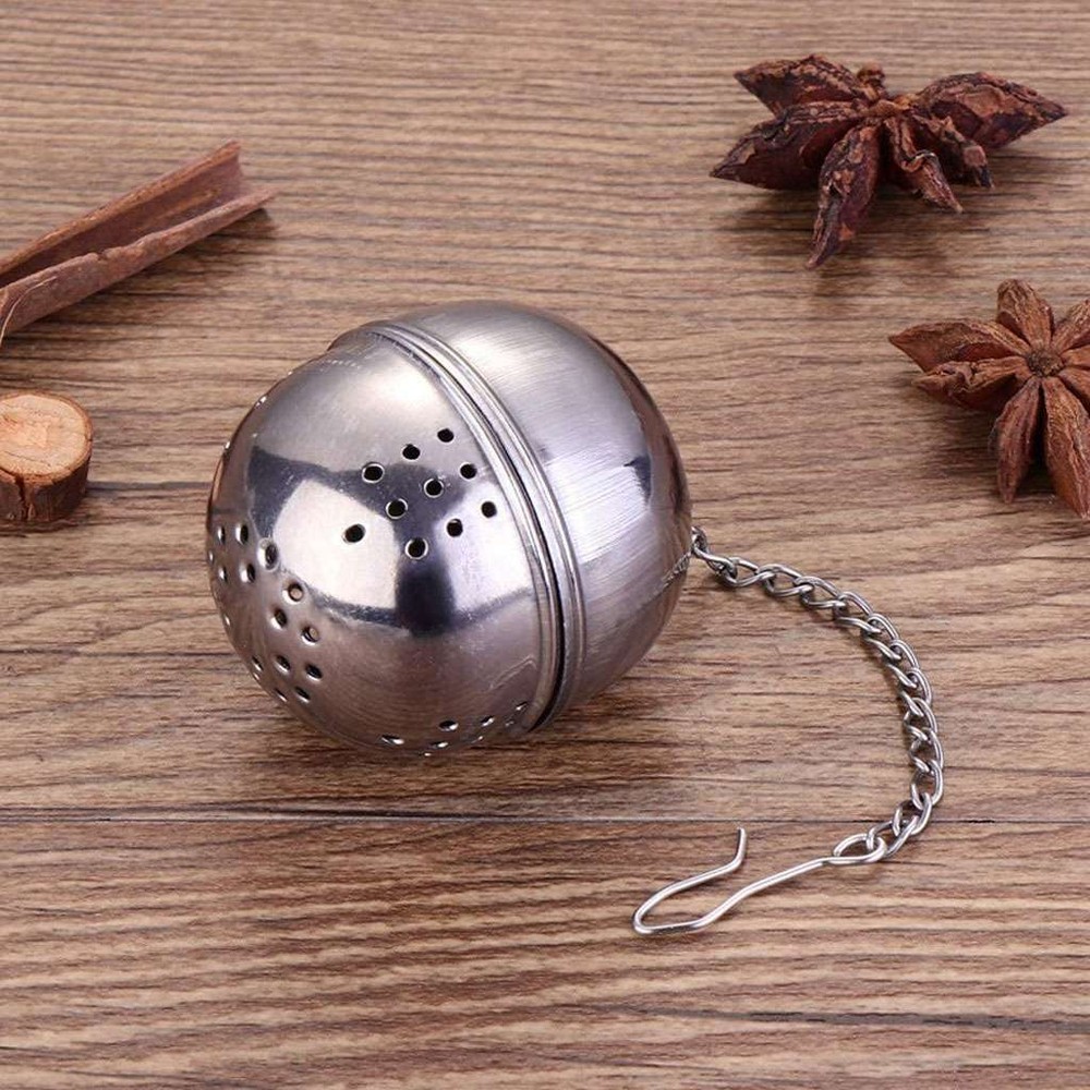 Tea Infuser Ball Mesh Loose Leaf Herb Strainer Stainless Steel Secure Locking