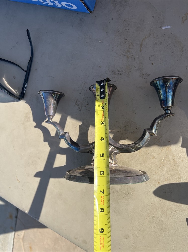 2pc David Andersen Sterling NORWAY CANDLESTICKS 550g Each