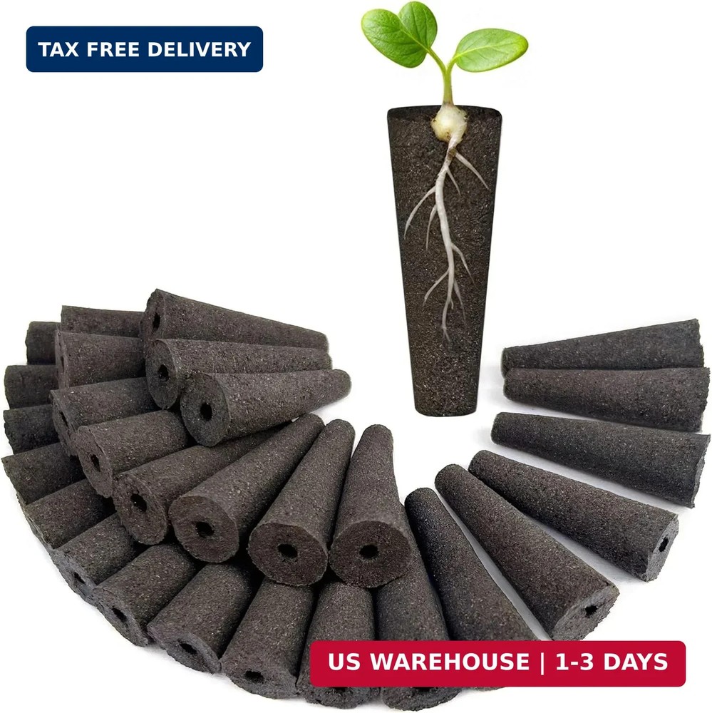Grow Sponges 60 Pack, Hydroponics Replacement Root Growth Sponges Compatible wit