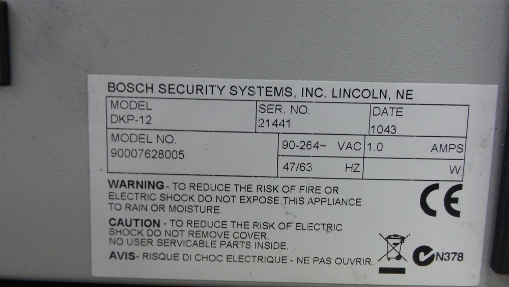 Telex RTS DKP-12 Position Matrix Key Panel Intercom System