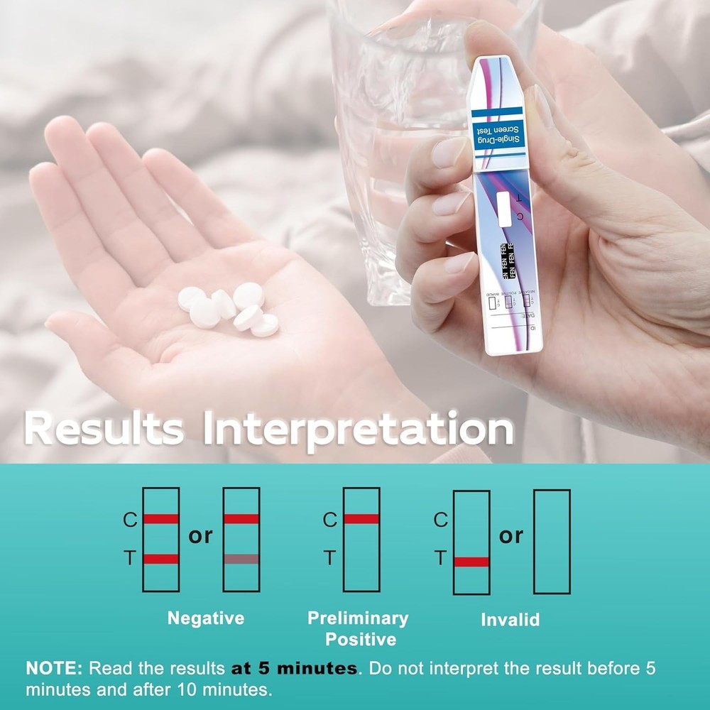 Accurate Fentanyl Single Panel Urine Dip Card 5 TESTS