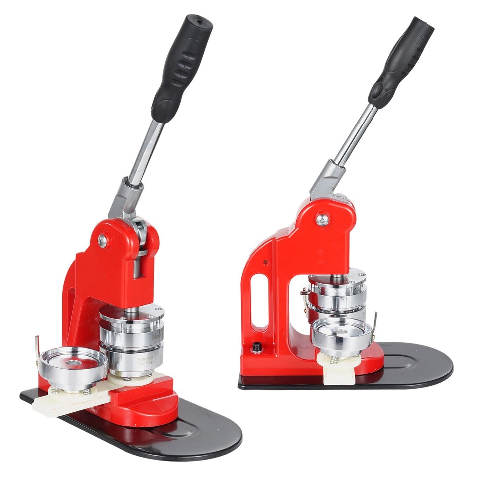 Button Maker Machine DIY Round Pin Maker Kit, with 100 Button Parts Supplies