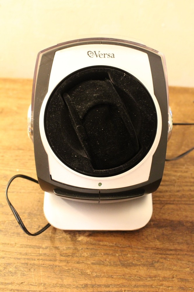 Versa Automatic Watch Winder with Rotating Plastic Shield-Four Settings