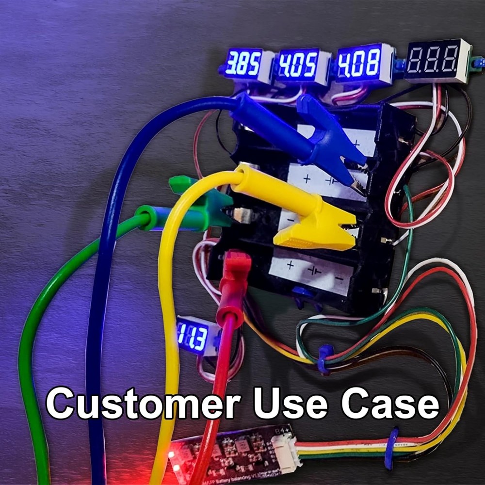 5 Color-Coded 3.3ft Alligator Clips Leads for Reliable Electrical Testing