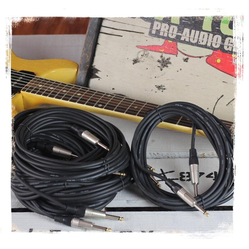 (24 PACK) 20FT Guitar Cables | FAT TOAD Patch 1/4 Speaker Wires 24AWG Keyboard
