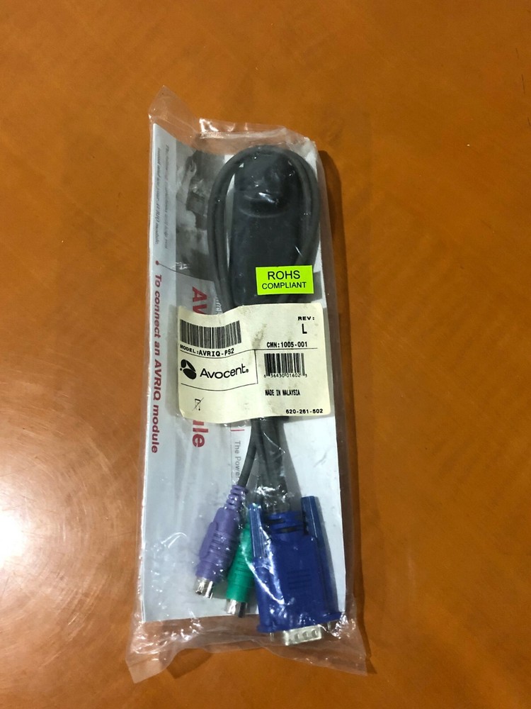 New Avocent 520-306-507 AVRIQ-PS2 Module KVM Switch Interface IP Adapter Cable