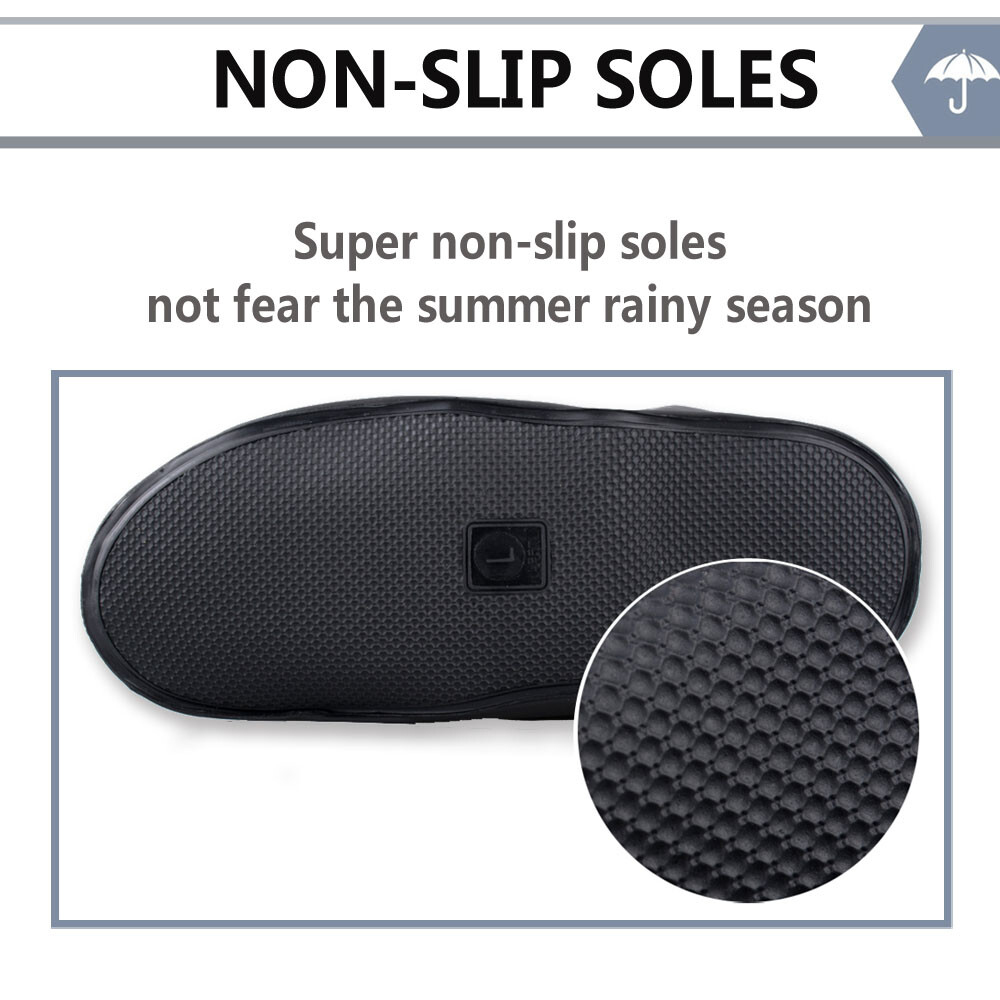 Anti-slip Silicone Rain Shoe Covers Reusable Waterproof Shoes Cover Protector