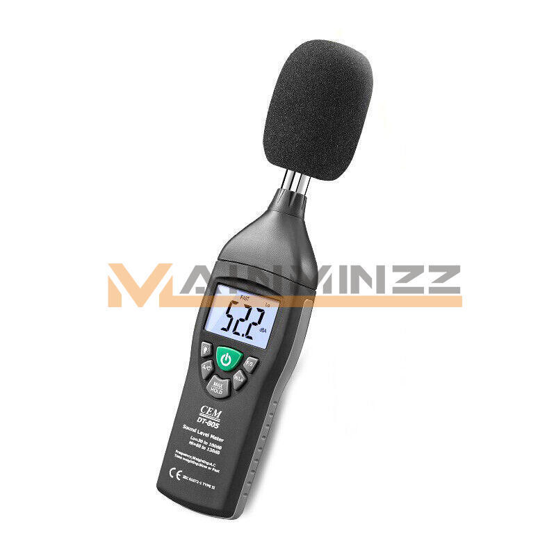 DT-805 High Performance Sound Level Meter Max Hold and Data Hold Function