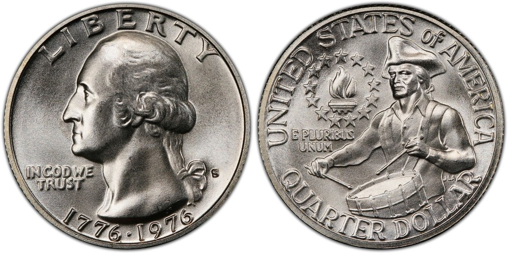 1976-S 25C 40% Silver Washington Quarter