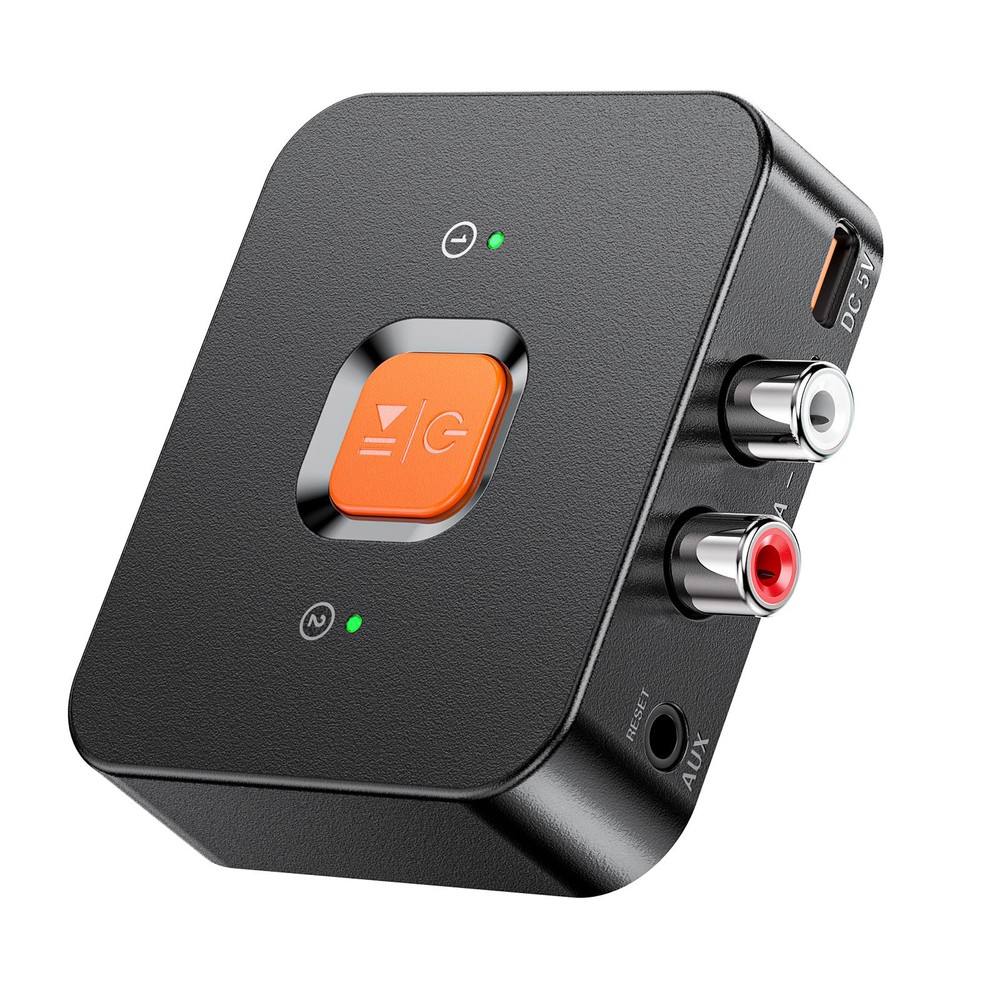 Bluetooth 6.0 Receiver Adapter for Speakers 3.5mm Jack RCA Wireless Audio Stream