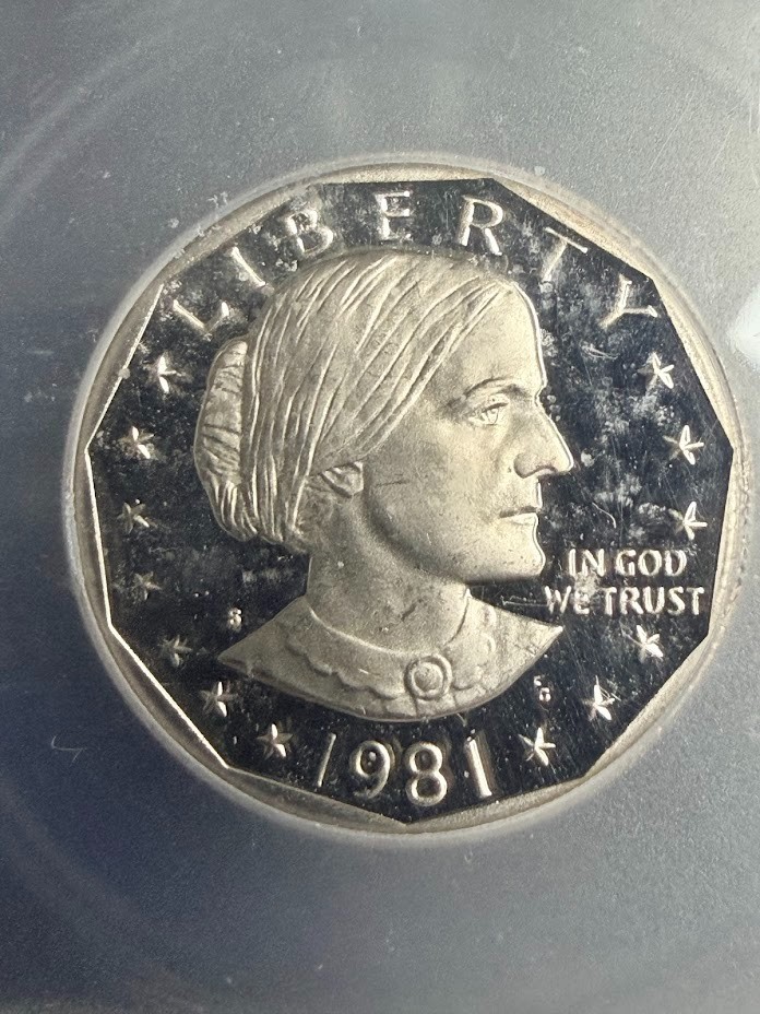 1981-S $1 Susan B Anthony Type 1 ICG PR67 DCAM Proof Dollar