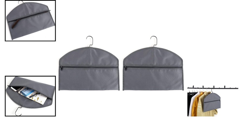 Portable Waterproof and Fireproof Hanger Safe for Valuables 2 Pack