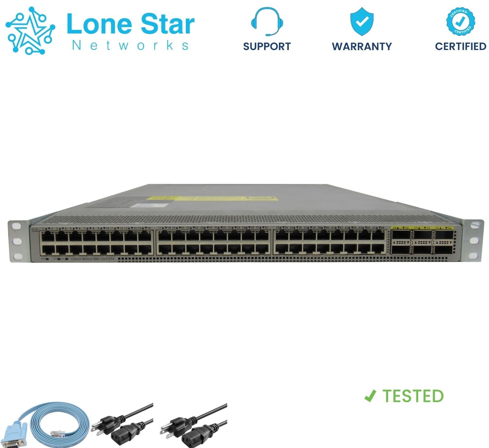 Cisco N9K-C9372TX Nexus 9300 48-Port 10G-40G QSFP+ Warranty