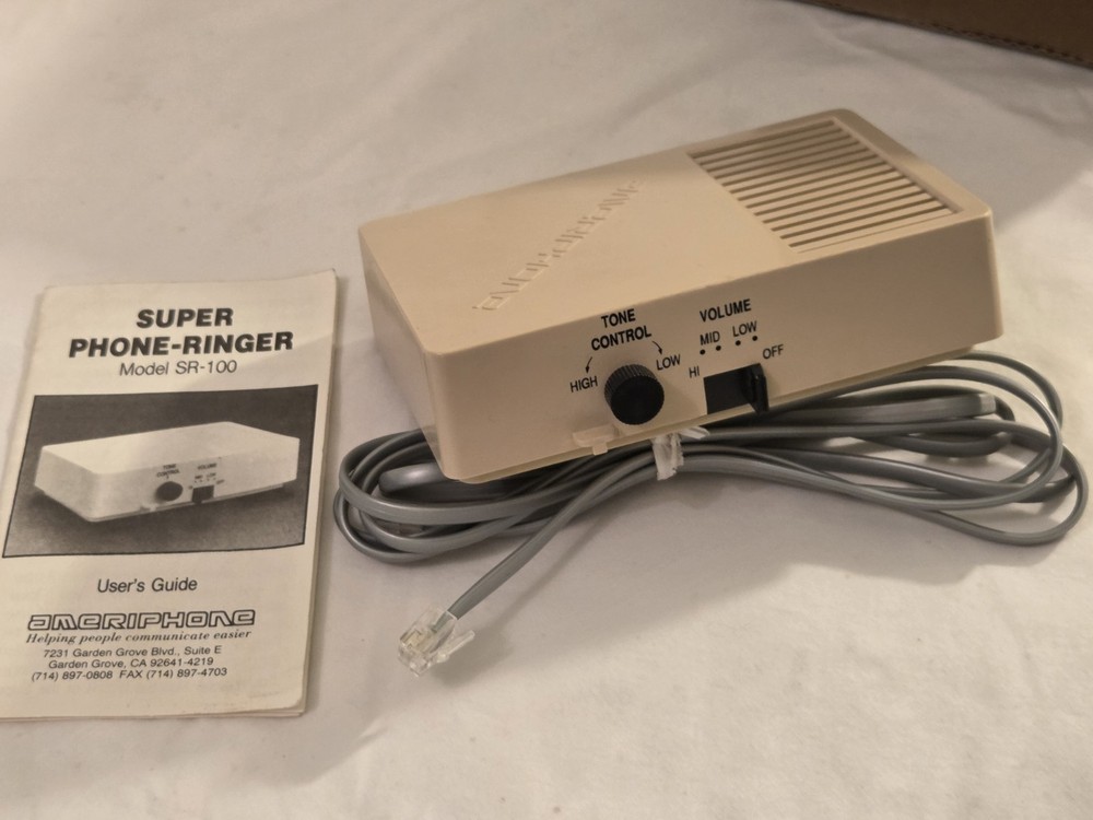 Ameriphone SR-100 Super Phone Ringer, (tested- working)