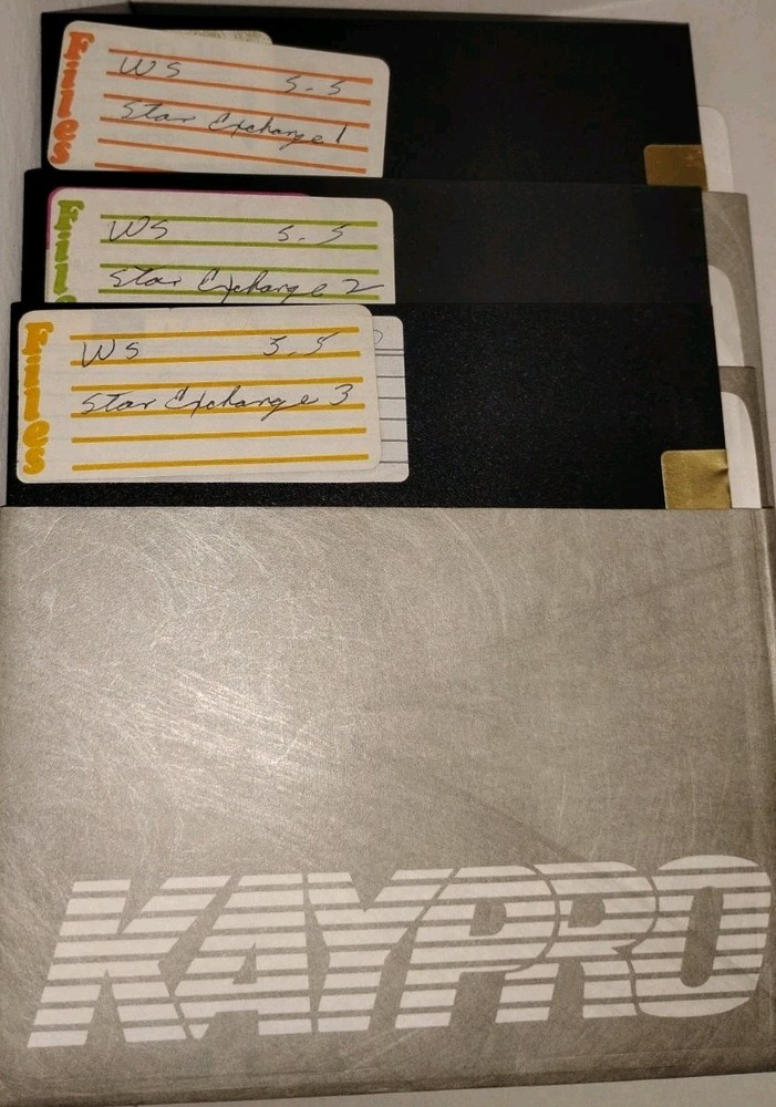 WS 5.5 & EASY Software/Programs – 5.25 Floppy Diskettes- Untested, Collector