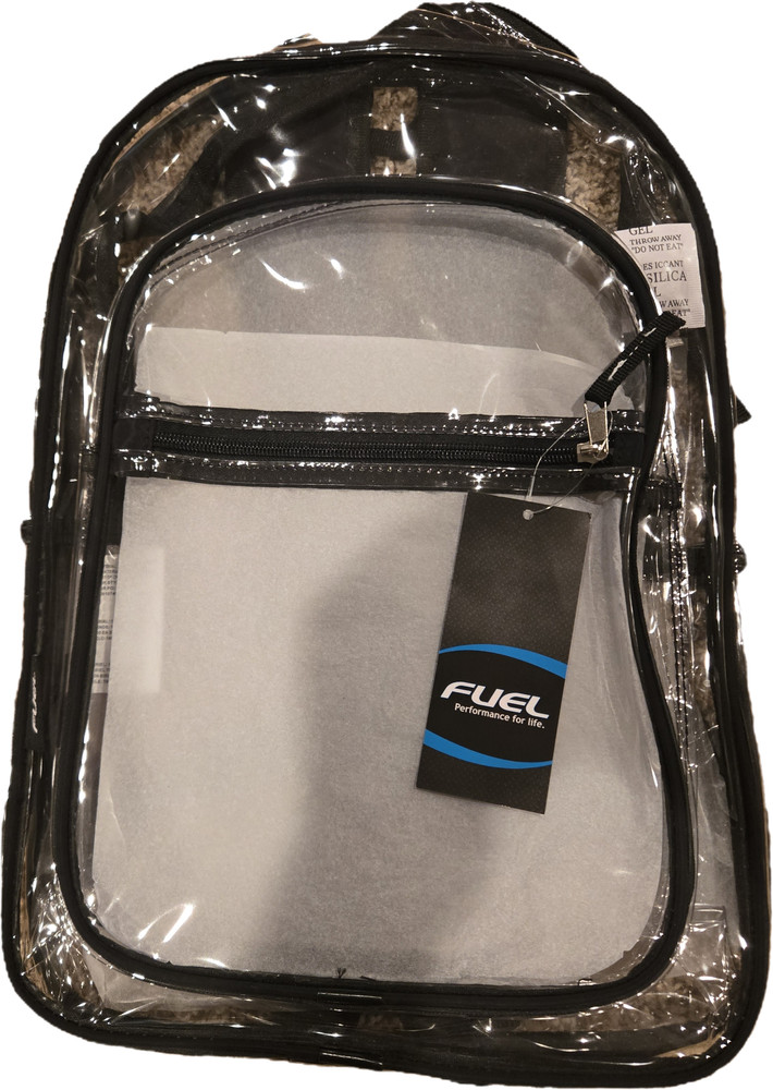 Fuel Performance for life Clear Backpack Dual Front Back Pack NWT