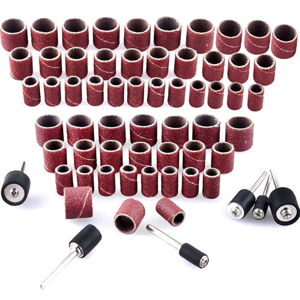 384PCS Drum Sanding Kit For Dremel Nail Drill Bits Accessories Rotary Tool Set