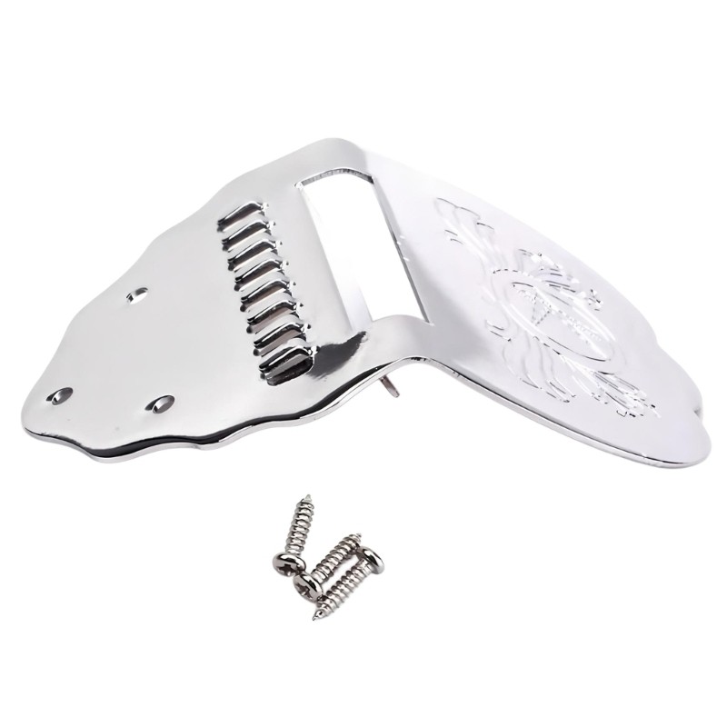 Heavy Type Mandolin Tailpiece 8 String Silver Mandolin Tailpiece String Hardware