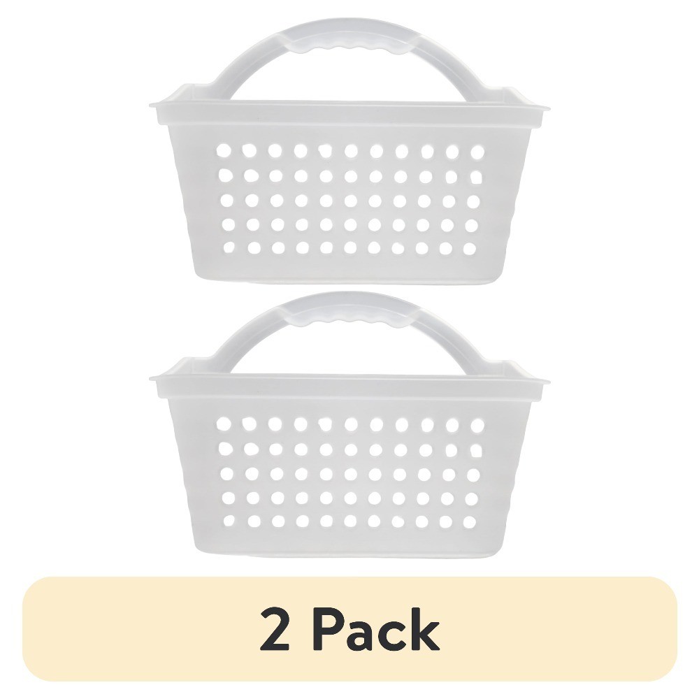 Small Portable Frosted Plastic 2 Pack Organizer