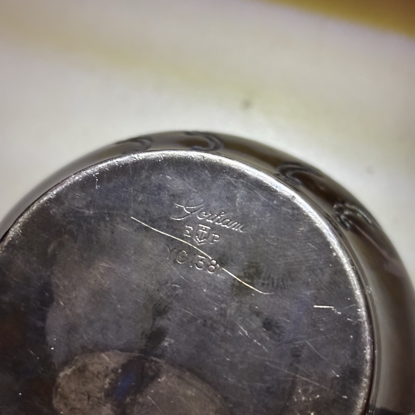 Rare Vintage Silver Chantilly Baby Cup Chastening by Gorham YO 1381 Tarnished