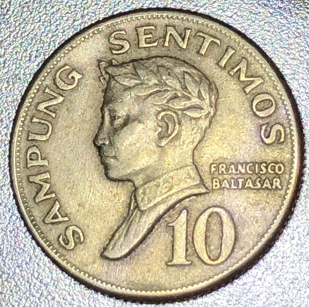 1967 Philippines 10 Sentimos coin