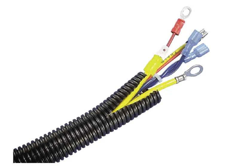 American Terminal 100 Feet Black 1/4" Split Loom Split Wire Loom Conduit