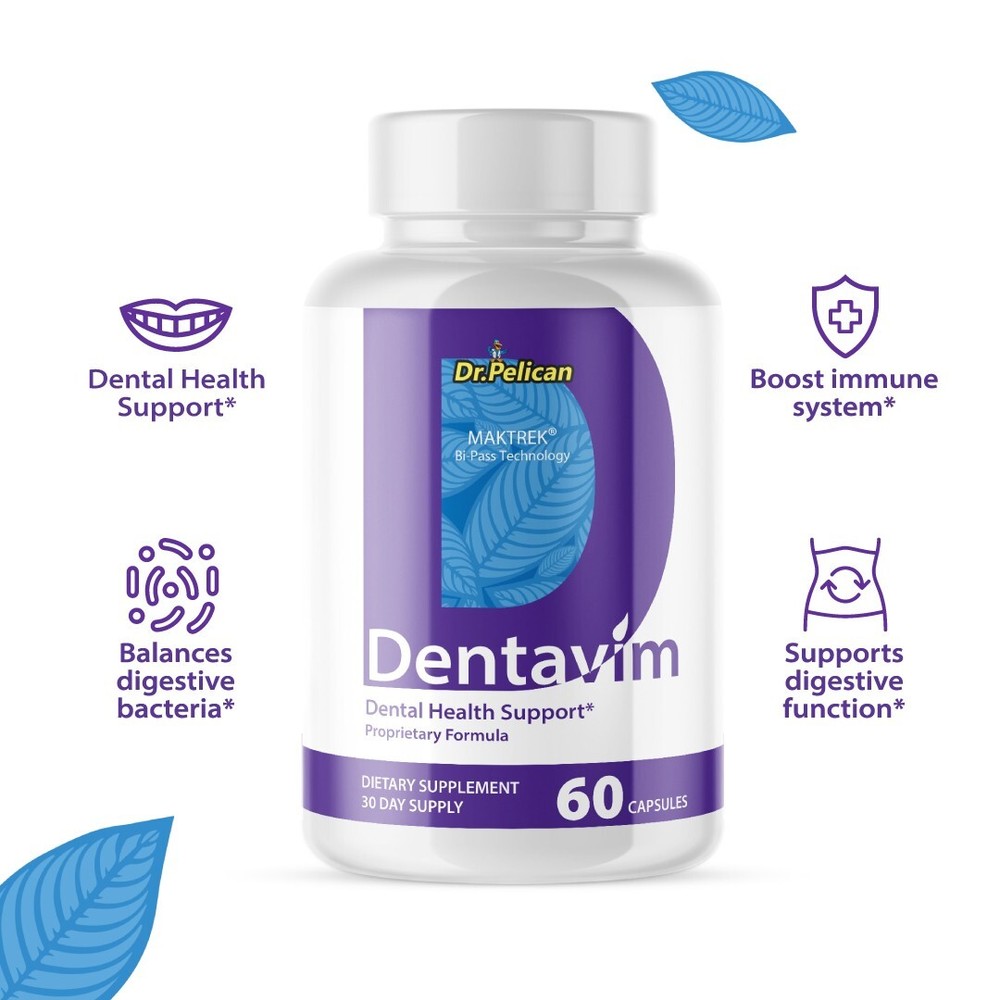 Dentavim- Oral Support- 5 Bottles- 300 Capsules