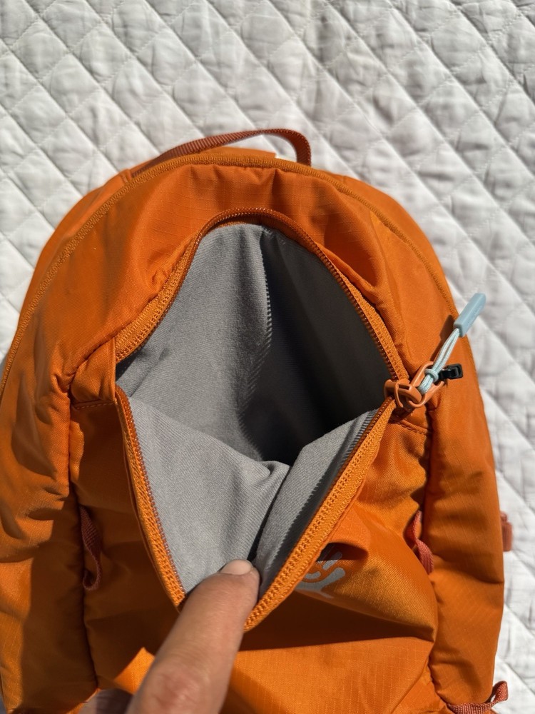 Hydro Flask Down Shift Hiking Backpack 14 Liter Hydration Day Pack Bronze Orange