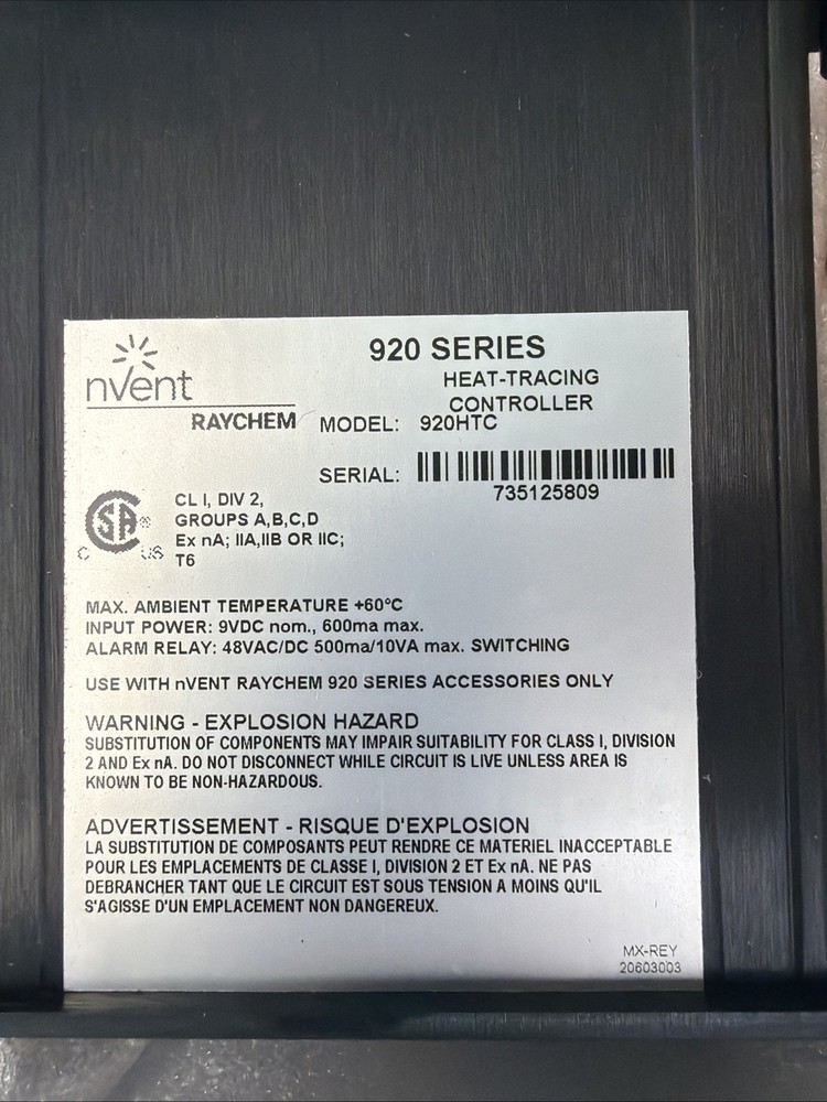Digitrace 920HTC 485 Programmable Dual Point Heat Tracing Controller Open Box